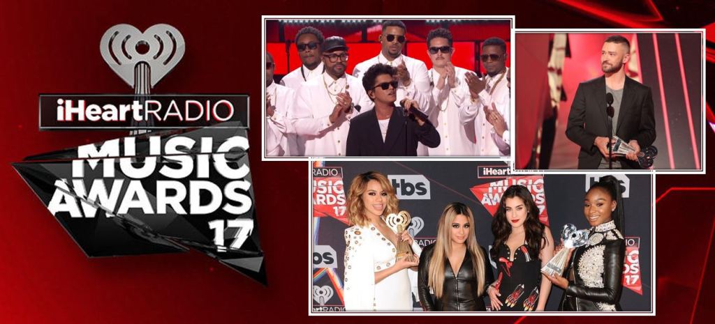 Fifth Harmony, Justin Timberlake, Bruno Mars shine at 2017&nbsp;#iHeartAwards