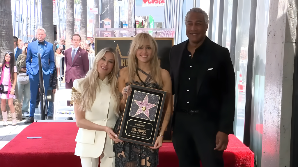 Miley Cyrus honored with Hollywood Walk of Fame star